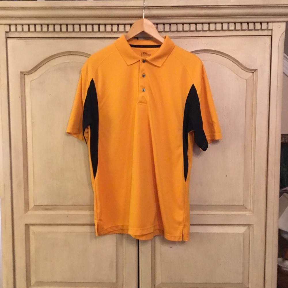 PGA Tour Men’s Yellow Polo Shirt Size L